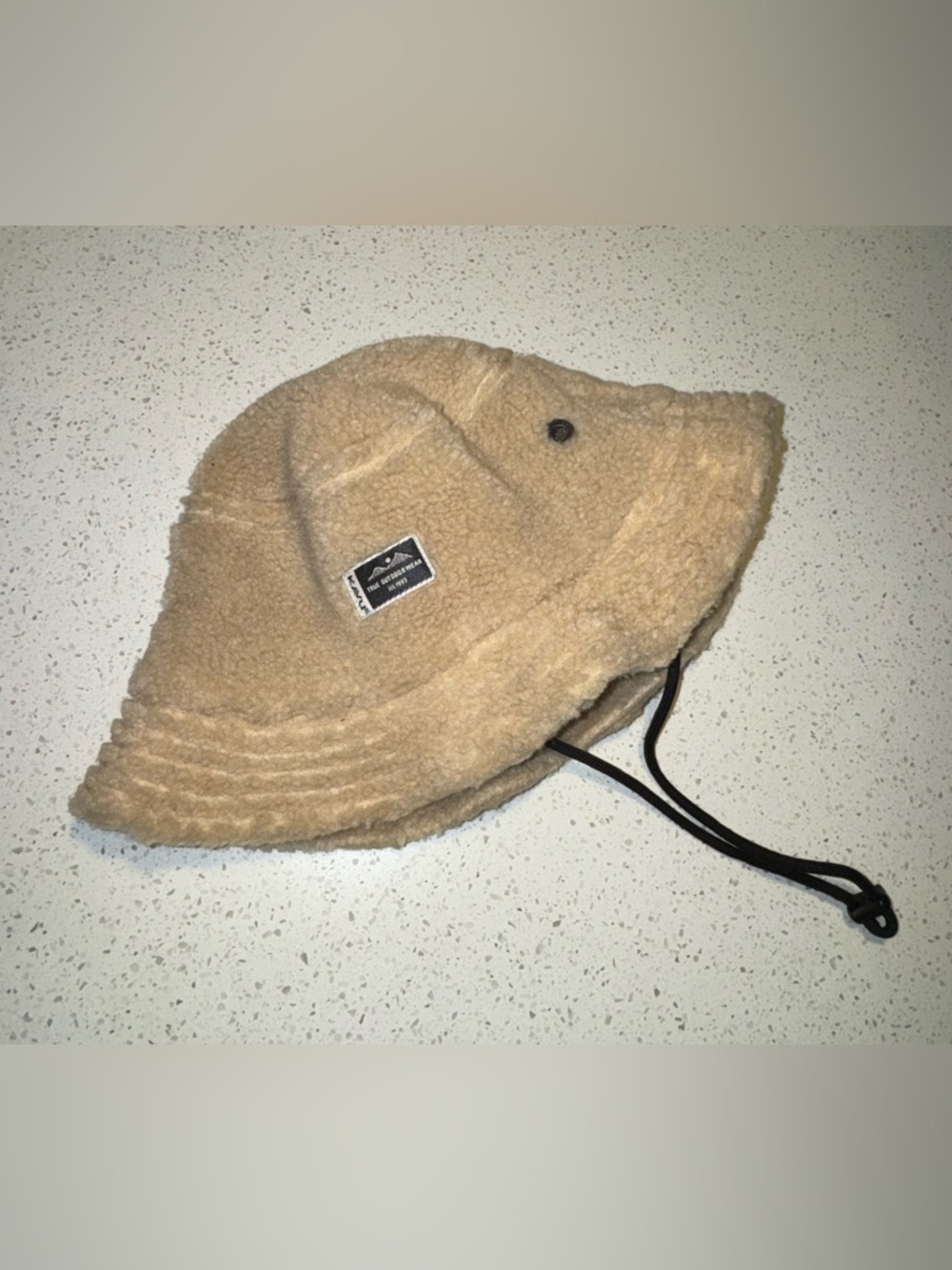 Sherpa Bucket Hat with Chin Strap